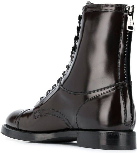 Dolce & Gabbana Michelangelo lace-up boots Brown