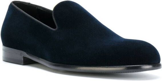 Dolce & Gabbana classic velvet slippers Blue