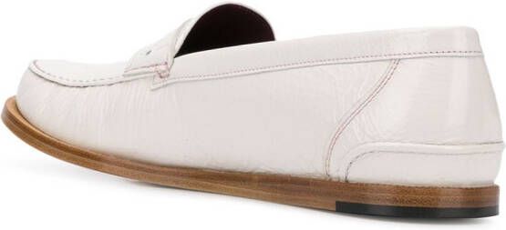 Dolce & Gabbana mocassin leather loafers White
