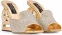 Dolce & Gabbana 3.5 105mm rhinestone-embellished mules Gold - Thumbnail 2
