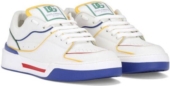 Dolce & Gabbana New Roma contrast-trimmed sneakers White