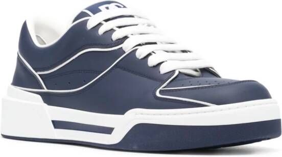 Dolce & Gabbana New Roma leather sneakers Blue