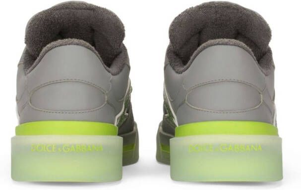 Dolce & Gabbana New Roma logo-patch low-top sneakers Grey
