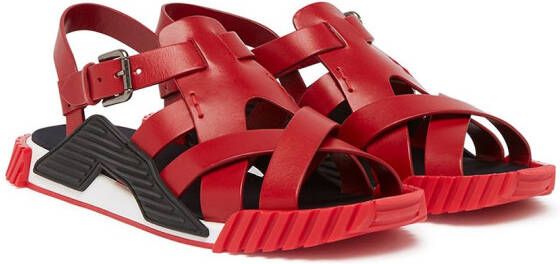 Dolce & Gabbana Ns1 leather sandals Red