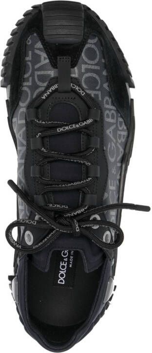 Dolce & Gabbana NS1 logo-jacquard sneakers Black