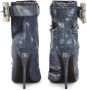 Dolce & Gabbana embellished patchwork-denim ankle boots Blue - Thumbnail 3