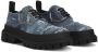 Dolce & Gabbana patchwork-detail lace-up loafers Blue - Thumbnail 2