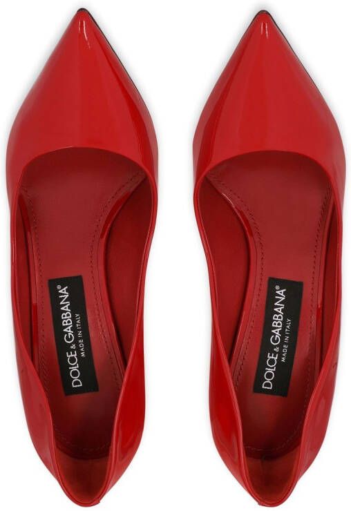 Dolce & Gabbana 90mm patent leather pumps Red