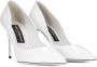 Dolce & Gabbana Cardinale 90mm patent leather pumps White - Thumbnail 2
