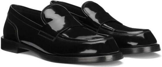 Dolce & Gabbana patent-leather loafers Black