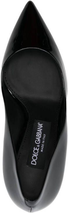 Dolce & Gabbana Cardinale 90mm patent leather pumps Black