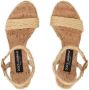 Dolce & Gabbana 145mm raffia platform sandals Neutrals - Thumbnail 4