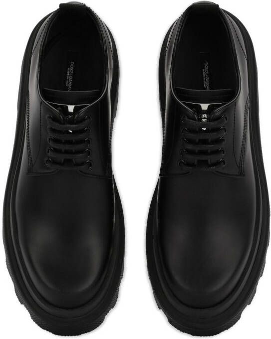 Dolce & Gabbana platform leather derby shoes Black