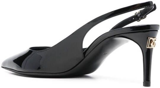Dolce & Gabbana point-toe slingback pumps Black
