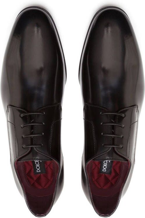 Dolce & Gabbana polished Derby shoes Black