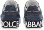 Dolce & Gabbana Portofino logo-tag leather sneakers Blue - Thumbnail 3