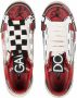 Dolce & Gabbana Portofino hand-painted sneakers Red - Thumbnail 4