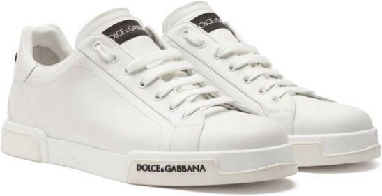 Dolce & Gabbana Portofino logo-detail sneakers White