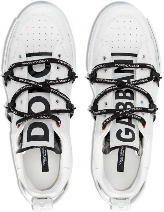 Dolce & Gabbana Portofino leather sneakers White