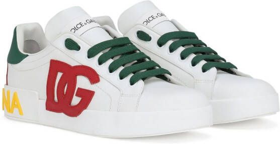 Dolce & Gabbana Portofino logo-patch sneakers White