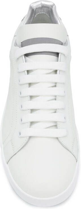 Dolce & Gabbana Portofino leather sneakers White