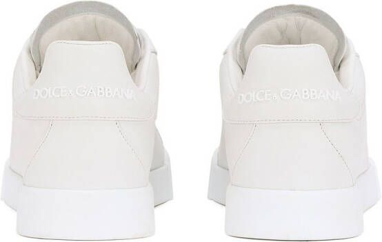 Dolce & Gabbana Portofino logo-embossed leather sneakers White