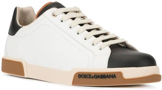 Dolce & Gabbana Portofino panelled sneakers White