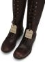 Dolce & Gabbana logo-tag lace-up leather boots Brown - Thumbnail 4