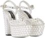 Dolce & Gabbana 130mm rhinestone-embellished platform pumps White - Thumbnail 2