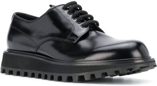 Dolce & Gabbana ridged sole Derby shoes Black