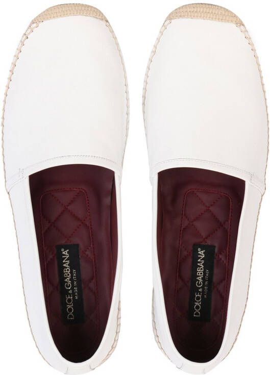 Dolce & Gabbana slip-on leather espadrilles White