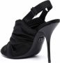 Dolce & Gabbana ruched stiletto sandals Black - Thumbnail 3