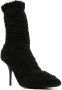 Dolce & Gabbana shearling stiletto heel boots Black - Thumbnail 2