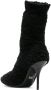 Dolce & Gabbana shearling stiletto heel boots Black - Thumbnail 3