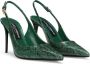 Dolce & Gabbana snakeskin-effect slingback pumps Green - Thumbnail 2