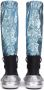 Dolce & Gabbana sock lace-up knee-high boots Blue - Thumbnail 3