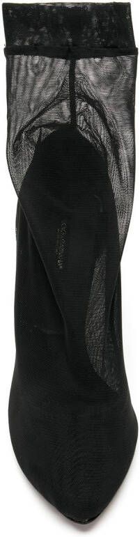 Dolce & Gabbana sock-style mesh pumps Black