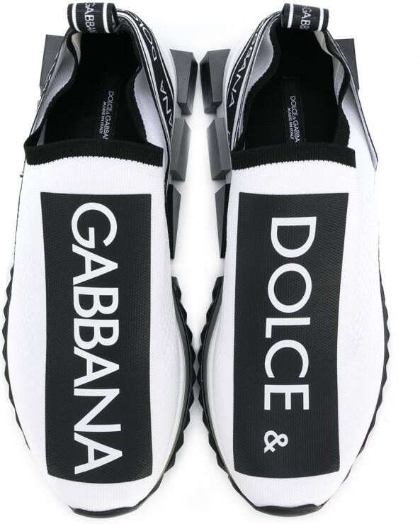 Dolce & Gabbana Sorrento logo mesh sneakers White