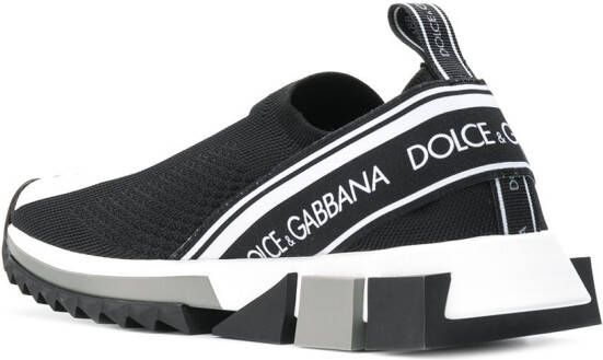 Dolce & Gabbana Sorrento logo slip-on sneakers Black