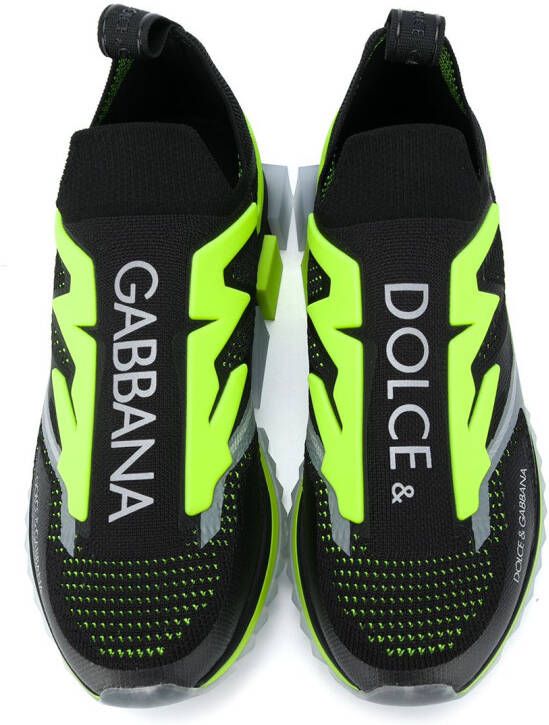 Dolce & Gabbana Sorrento mesh slip-on sneakers Black