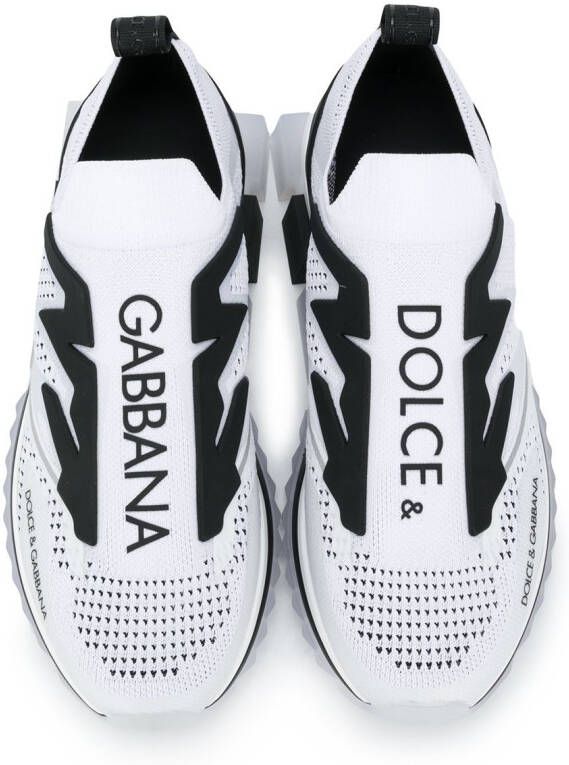 Dolce & Gabbana Sorrento mesh slip-on sneakers White
