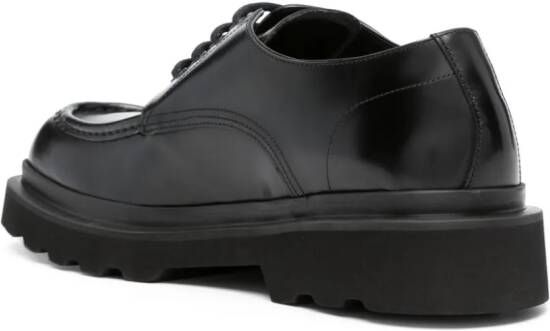 Dolce & Gabbana square-toe leather derby shoes Black