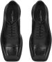 Dolce & Gabbana square-toe leather Derby shoes Black - Thumbnail 4