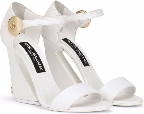 Dolce & Gabbana statement-heel sandals White
