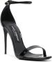 Dolce & Gabbana strap100mm patent-leather sandals Black - Thumbnail 2