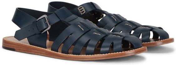 Dolce & Gabbana Pantheon leather gladiator sandals Blue