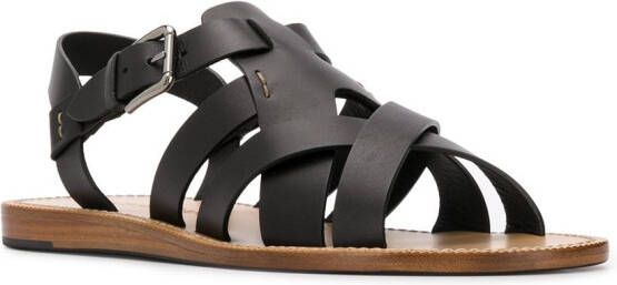 Dolce & Gabbana strappy flat sandals Black