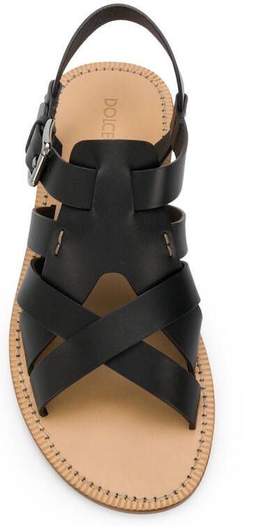 Dolce & Gabbana strappy flat sandals Black