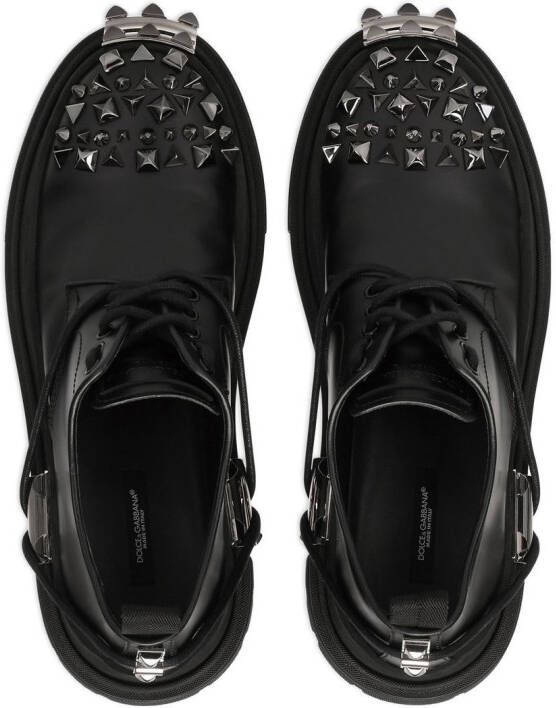 Dolce & Gabbana stud-detail Derby shoes Black
