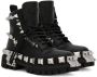 Dolce & Gabbana studded leather combat boots Black - Thumbnail 2